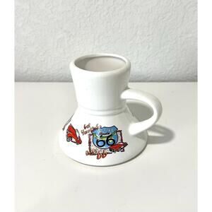 Vintage Unbranded Mug Get Your Kicks on Historic Route 66 White Ceramic W/Handle